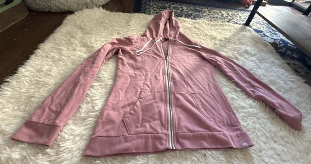 Eddie Bauer Women's Pink Full Zip Hoodie Sweatshirt Size XS